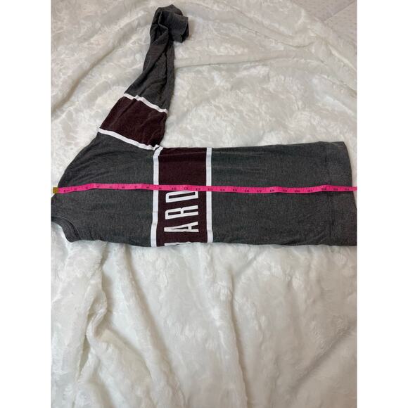 The Harvard Shop Collegiate Gray / Crimson Stripe Long Sleeve Women’s Top Small - Picture 9 of 10